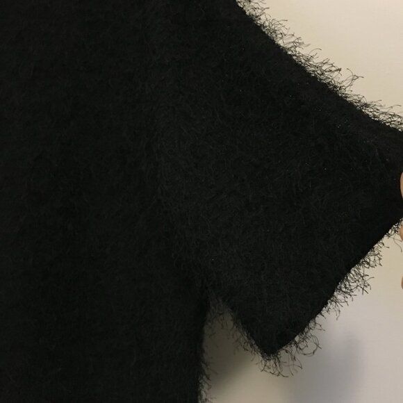 Black Fuzzy Evil Cookie Monster Short Sleeve Top - Picture 5 of 12